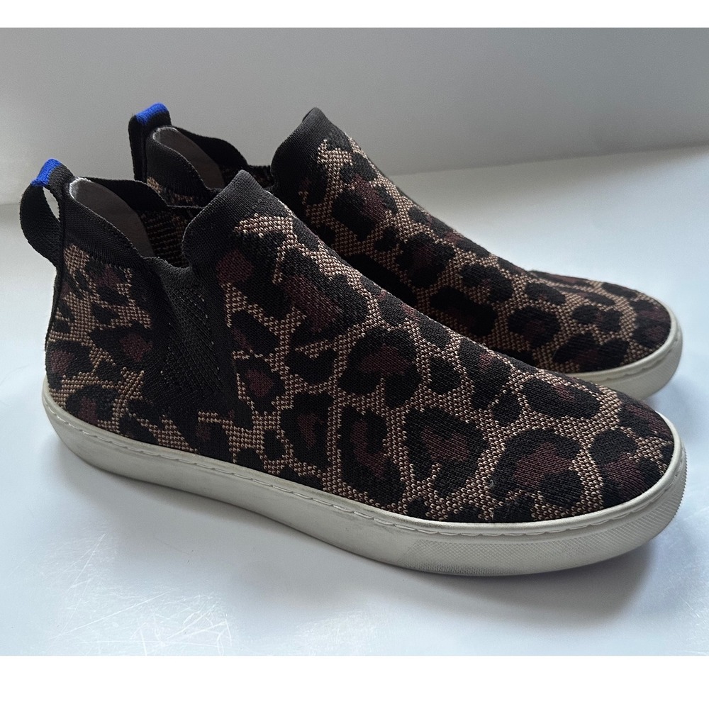 Rothy's The Point Leopard Print Flats Women's Size 9.5 Slip On Shoes